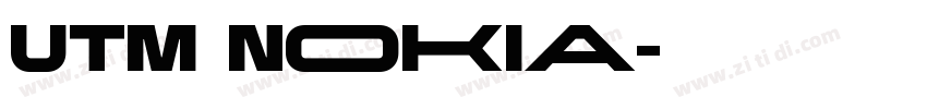 UTM Nokia字体转换